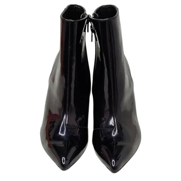 vintage y2k BCBGeneration Navy blue Ankle Acrylic Pointed Toe Booties Size US 6 - Picture 2 of 8